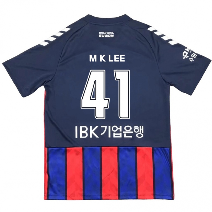 Kids Football Kyung-Min Lee #41 Blue Red Home Jersey 2024/25 T-Shirt Australia