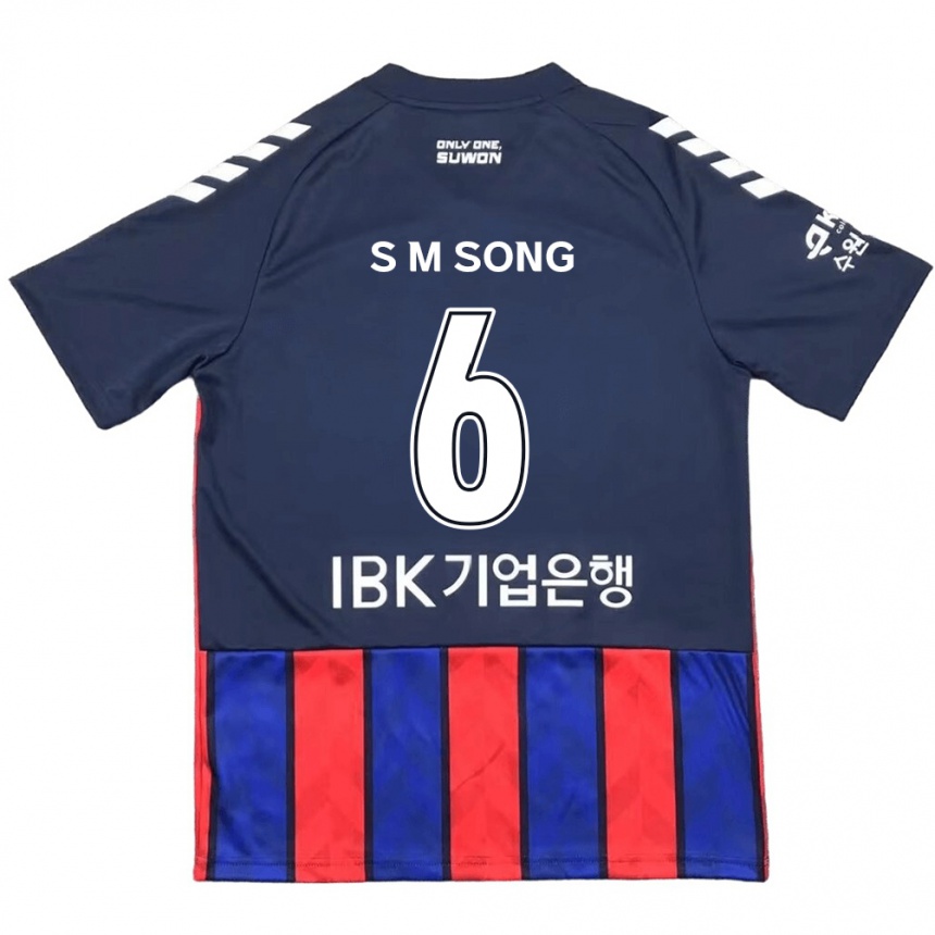 Kids Football Min-Seob Song #6 Blue Red Home Jersey 2024/25 T-Shirt Australia