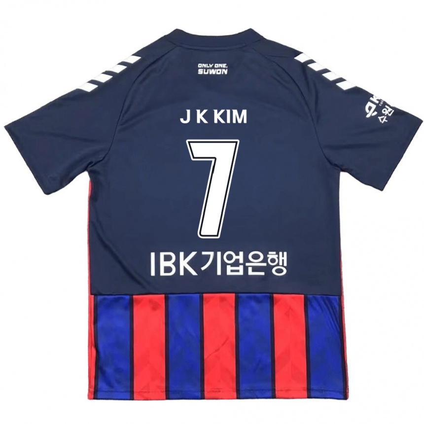 Kids Football Ki-Jun Kim #7 Blue Red Home Jersey 2024/25 T-Shirt Australia