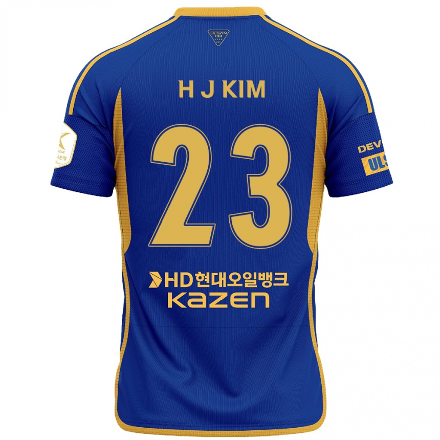 Kids Football Ju-Hwan Kim #23 Blue Yellow Home Jersey 2024/25 T-Shirt Australia