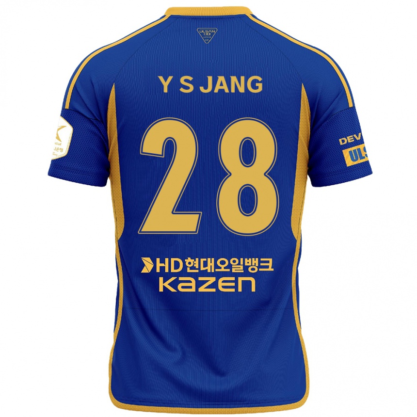 Kids Football See-Young Jang #28 Blue Yellow Home Jersey 2024/25 T-Shirt Australia