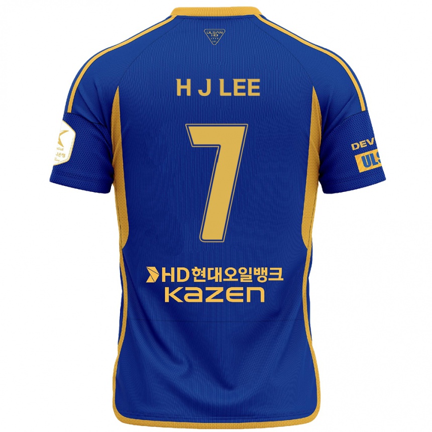 Kids Football Jae-Hun Lee #7 Blue Yellow Home Jersey 2024/25 T-Shirt Australia