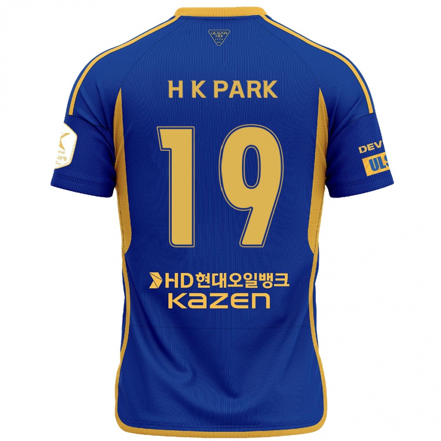 Kids Football Kang-Hyun Park #19 Blue Yellow Home Jersey 2024/25 T-Shirt Australia