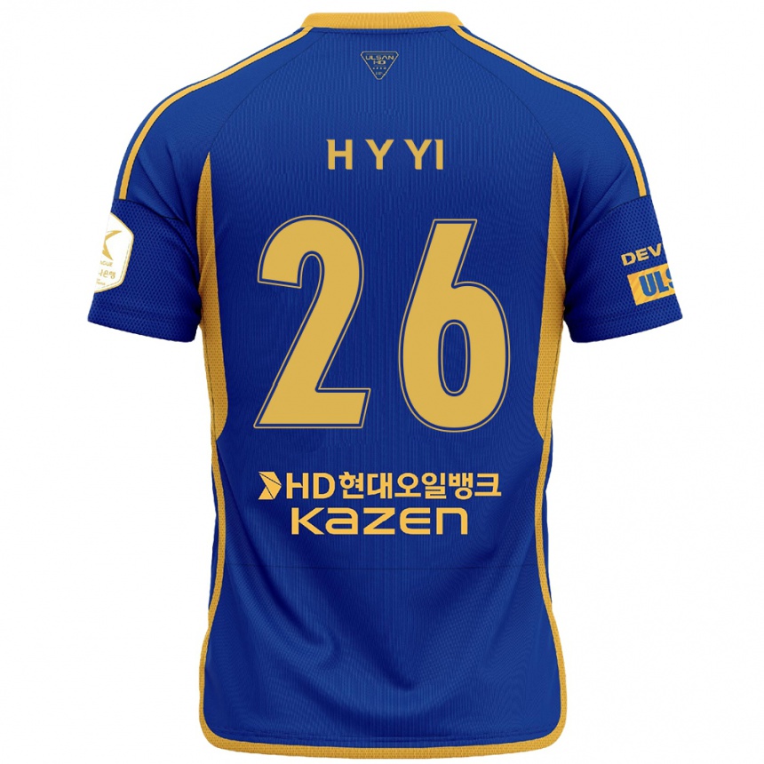 Kids Football Yong-Hyeon Yi #26 Blue Yellow Home Jersey 2024/25 T-Shirt Australia