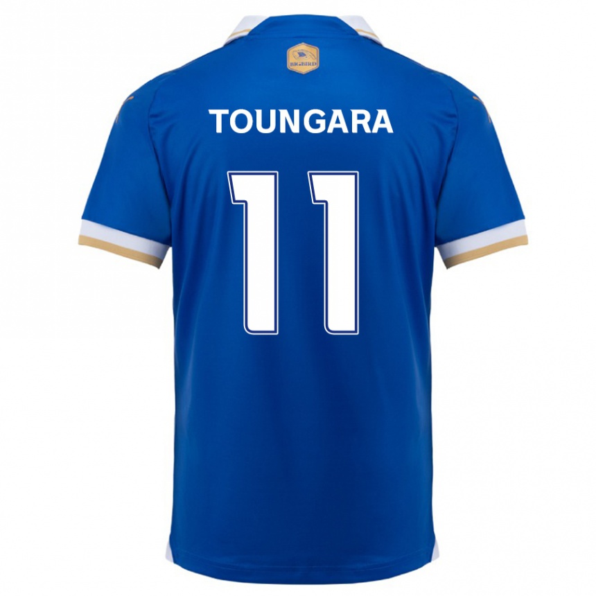 Kids Football Aboubacar Toungara #11 Blue White Home Jersey 2024/25 T-Shirt Australia