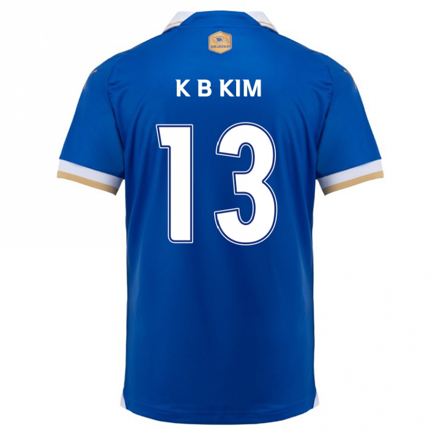 Kids Football Bo-Kyung Kim #13 Blue White Home Jersey 2024/25 T-Shirt Australia