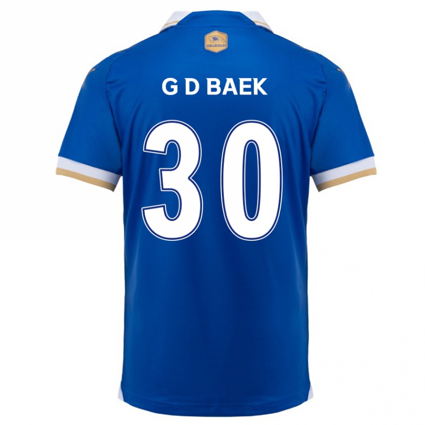 Kids Football Dong-Gyu Baek #30 Blue White Home Jersey 2024/25 T-Shirt Australia