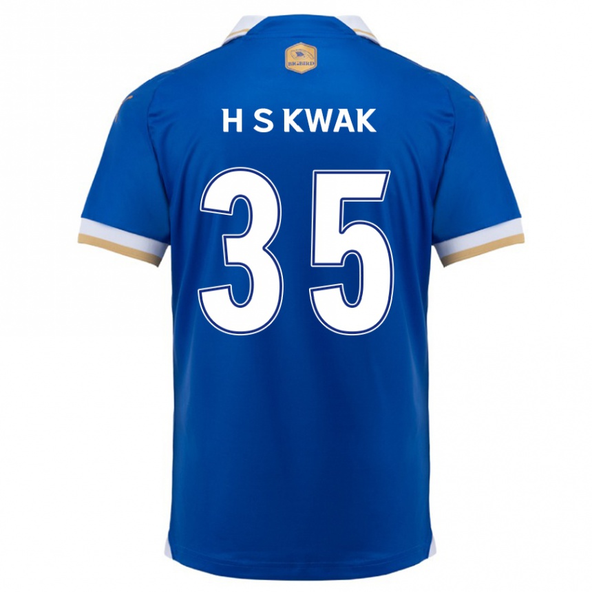 Kids Football Sung-Hoon Kwak #35 Blue White Home Jersey 2024/25 T-Shirt Australia