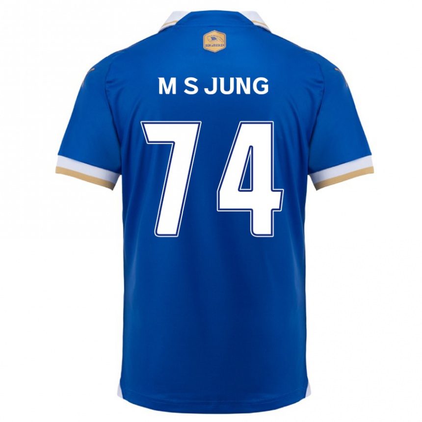 Kids Football Sung-Min Jung #74 Blue White Home Jersey 2024/25 T-Shirt Australia