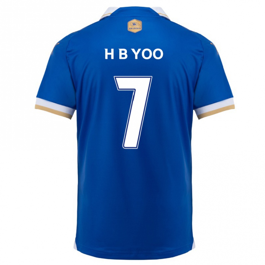 Kids Football Byung-Heon Yoo #7 Blue White Home Jersey 2024/25 T-Shirt Australia