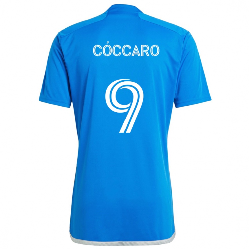 Kids Football Matías Cóccaro #9 Blue White Home Jersey 2024/25 T-Shirt Australia