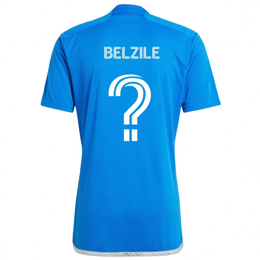 Kids Football Jean-Christophe Belzile #0 Blue White Home Jersey 2024/25 T-Shirt Australia