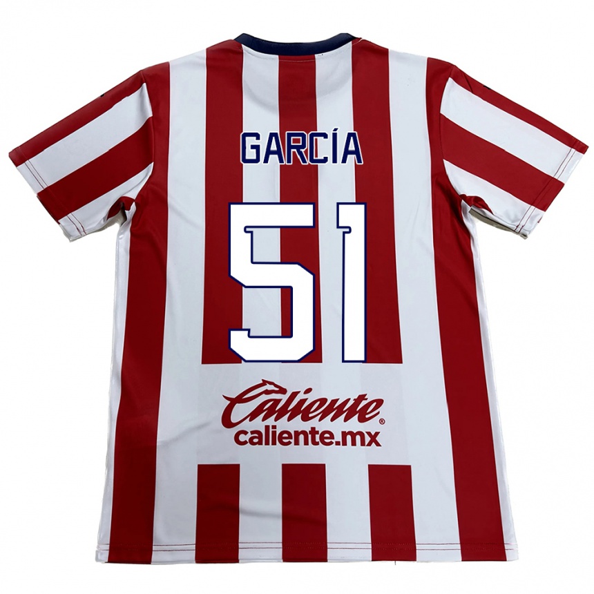 Kids Football Eduardo García #51 Red White Home Jersey 2024/25 T-Shirt Australia