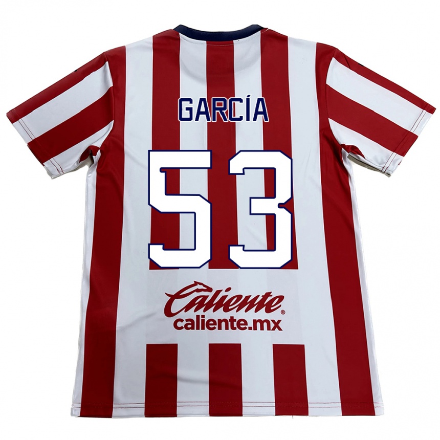 Kids Football Uziel García #53 Red White Home Jersey 2024/25 T-Shirt Australia