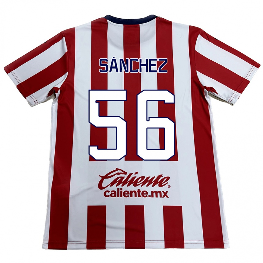 Kids Football Benjamín Sánchez #56 Red White Home Jersey 2024/25 T-Shirt Australia