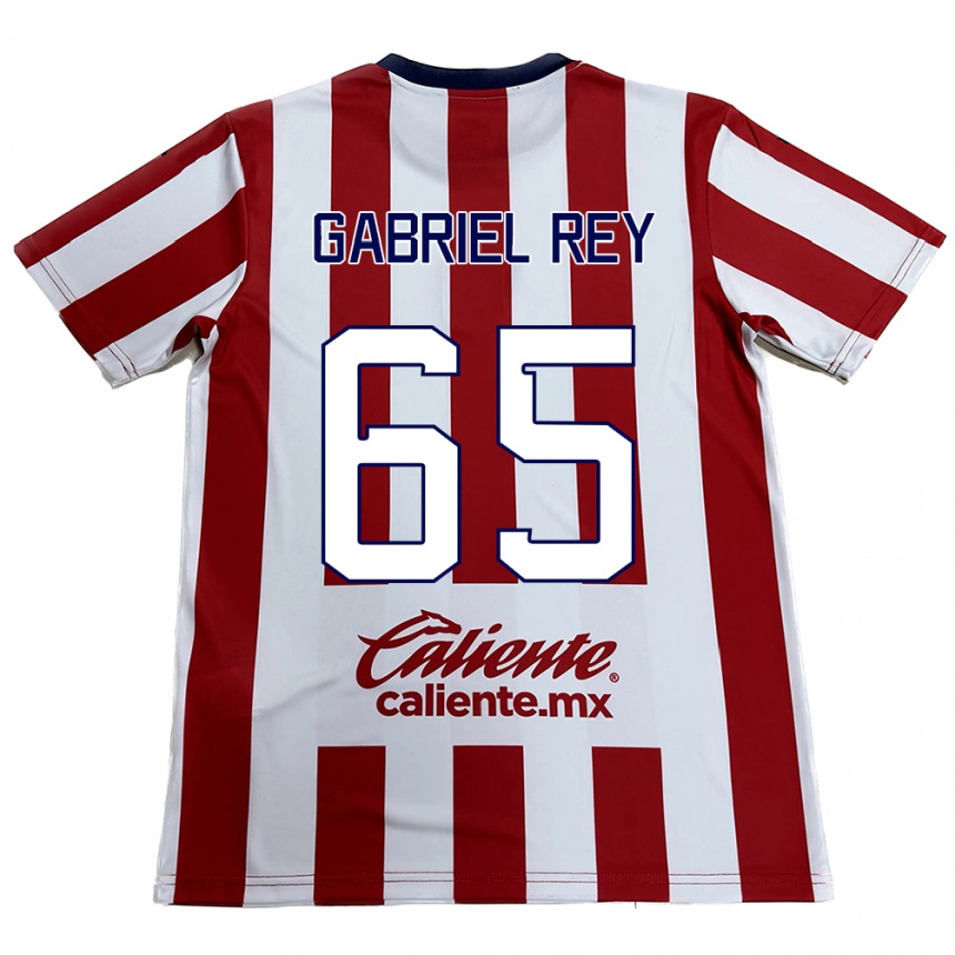 Kids Football Luis Gabriel Rey #65 Red White Home Jersey 2024/25 T-Shirt Australia