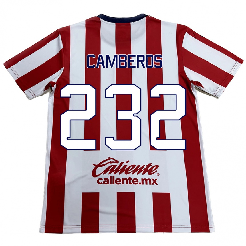 Kids Football Hugo Camberos #232 Red White Home Jersey 2024/25 T-Shirt Australia