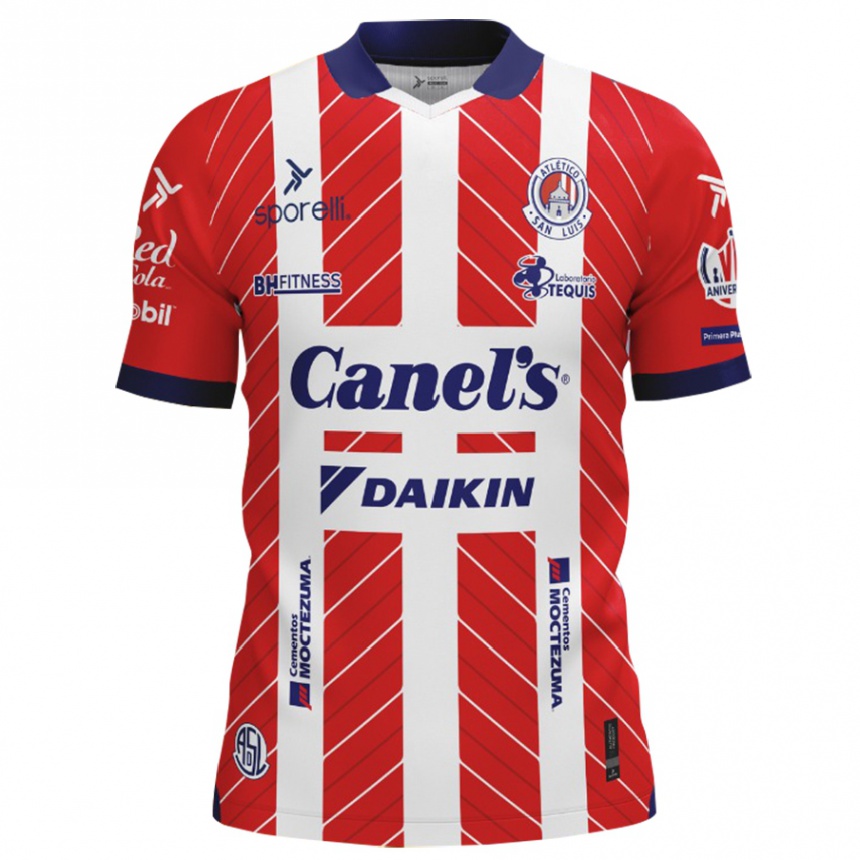 Kids Football Daniel Guillén #15 Red White Home Jersey 2024/25 T-Shirt Australia