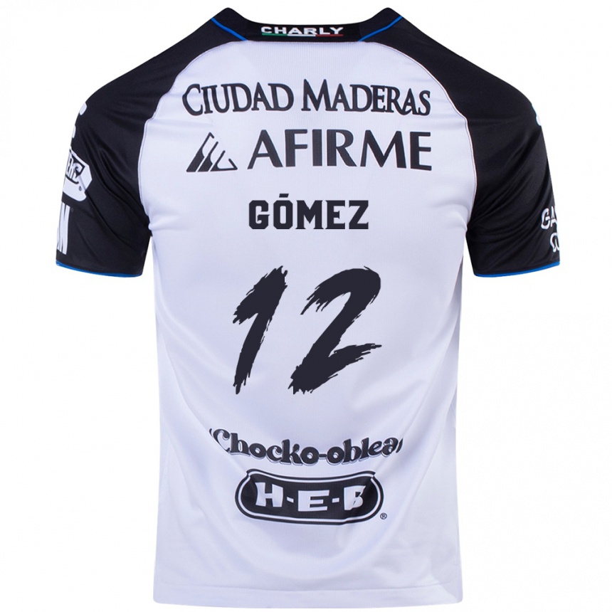 Kids Football Jaime Gómez #12 Black Blue Home Jersey 2024/25 T-Shirt Australia