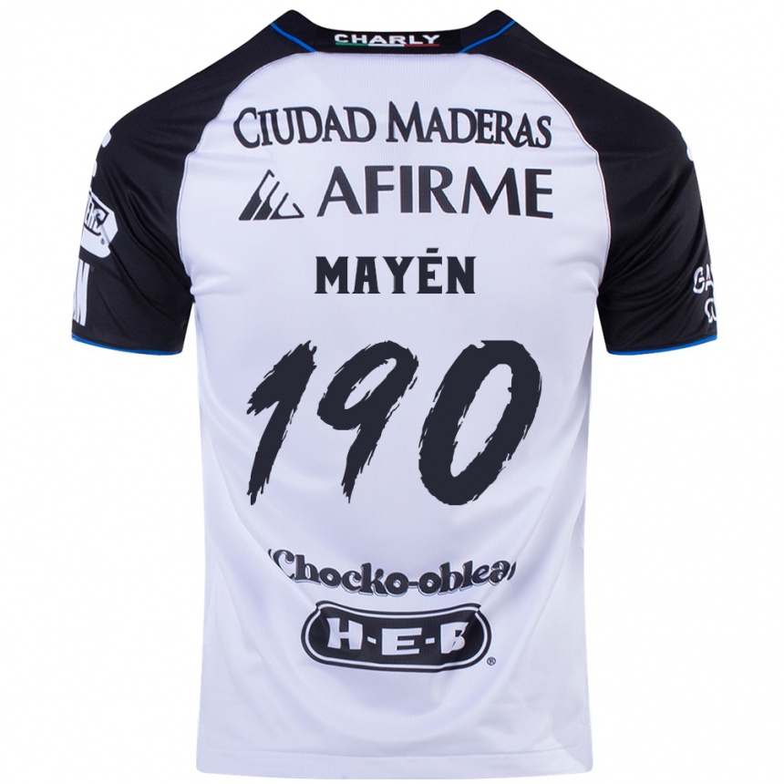 Kids Football Eduardo Mayén #190 Black Blue Home Jersey 2024/25 T-Shirt Australia