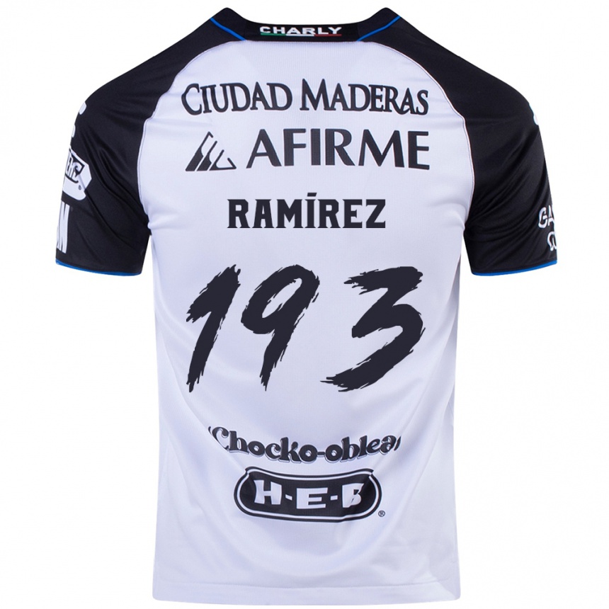 Kids Football Ángel Ramírez #193 Black Blue Home Jersey 2024/25 T-Shirt Australia