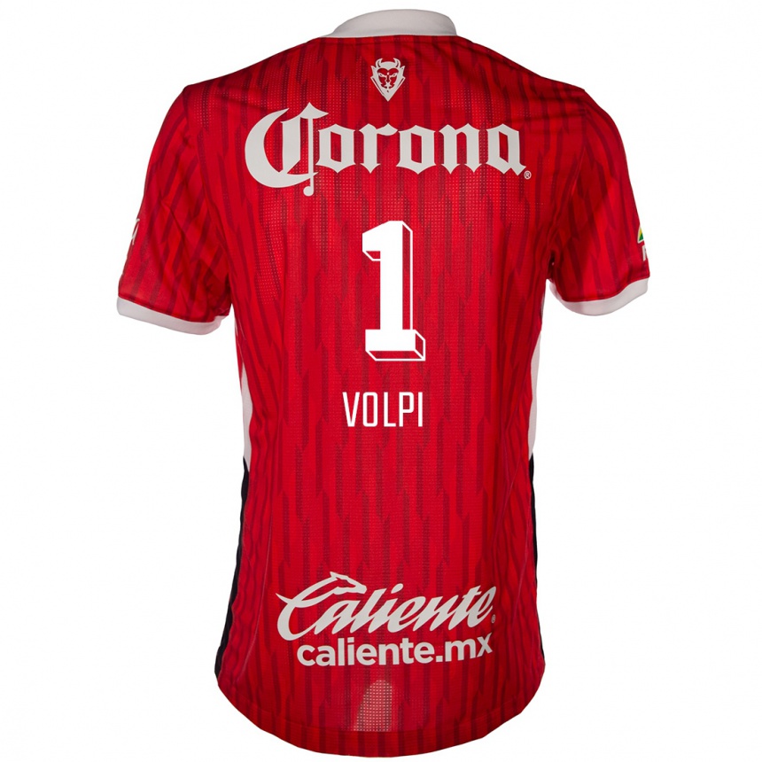 Kids Football Tiago Volpi #1 Red White Home Jersey 2024/25 T-Shirt Australia