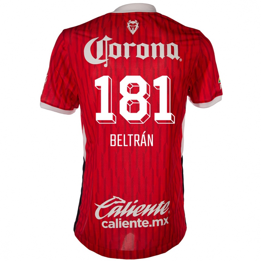 Kids Football Ronaldo Beltrán #181 Red White Home Jersey 2024/25 T-Shirt Australia