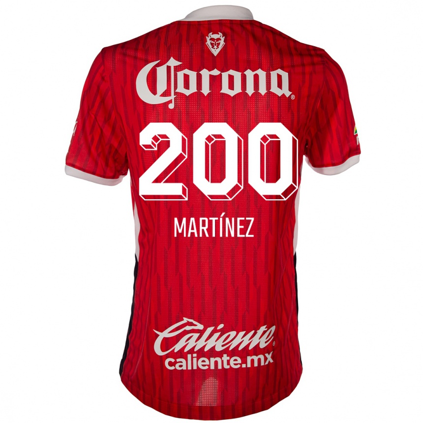 Kids Football Edgar Martínez #200 Red White Home Jersey 2024/25 T-Shirt Australia