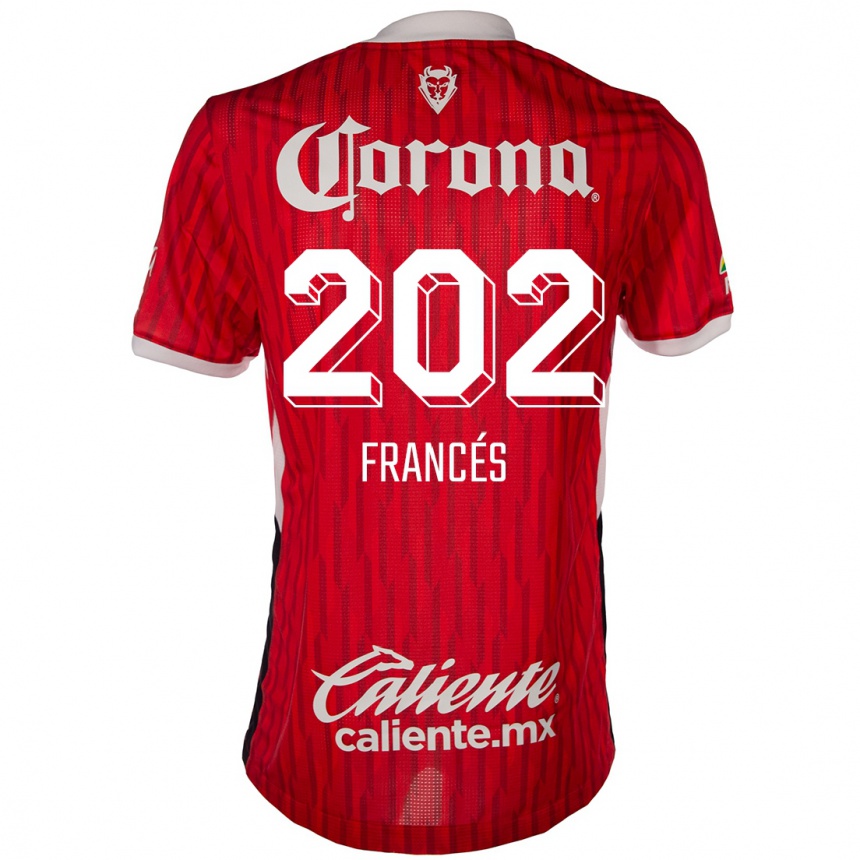 Kids Football Lenin Francés #202 Red White Home Jersey 2024/25 T-Shirt Australia