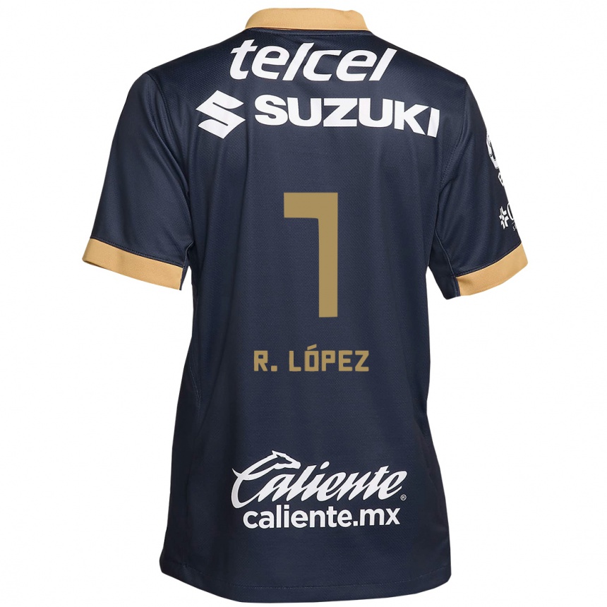 Kids Football Rodrigo López #7 Obsidian Gold White Away Jersey 2024/25 T-Shirt Australia