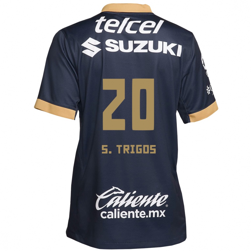 Kids Football Santiago Trigos #20 Obsidian Gold White Away Jersey 2024/25 T-Shirt Australia