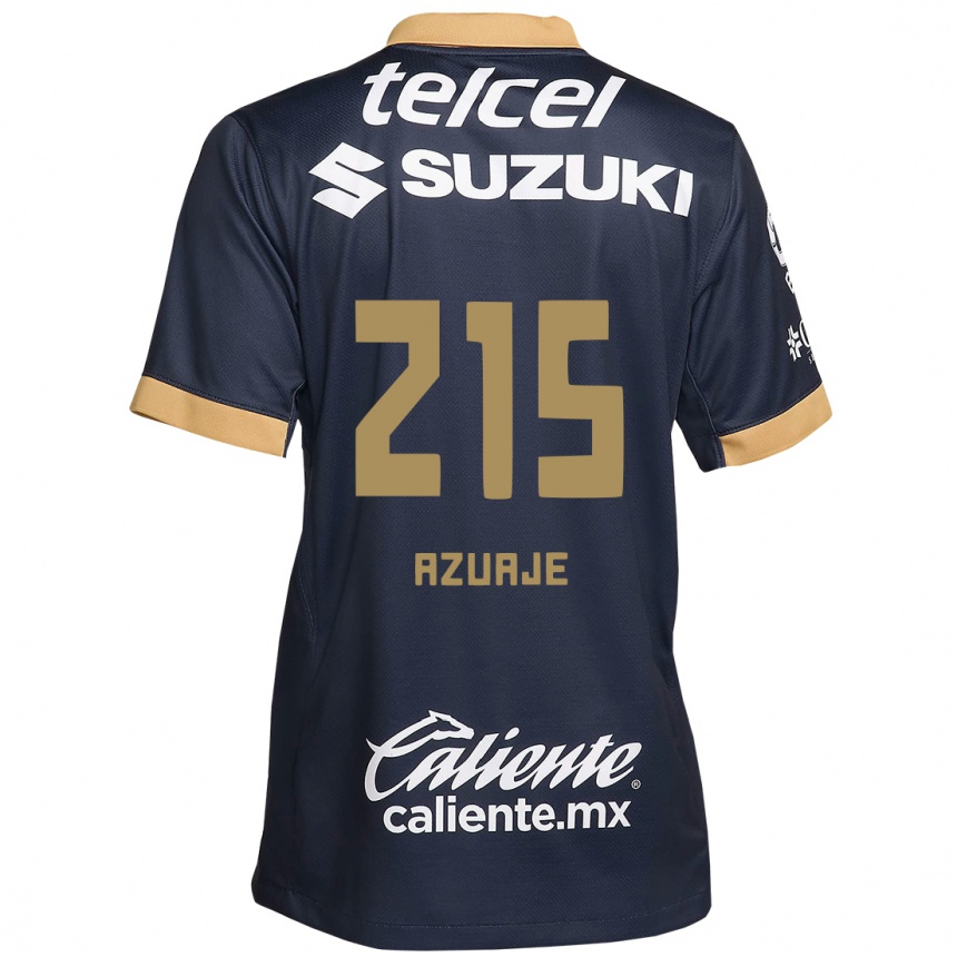 Kids Football Ángel Azuaje #215 Obsidian Gold White Away Jersey 2024/25 T-Shirt Australia