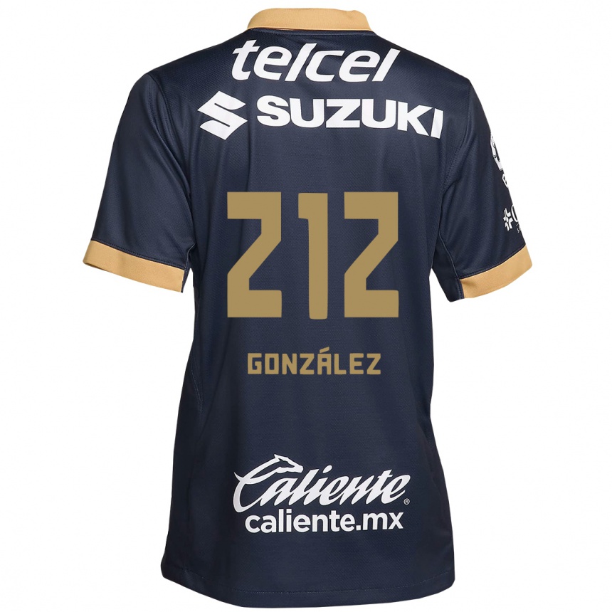 Kids Football José González #212 Obsidian Gold White Away Jersey 2024/25 T-Shirt Australia