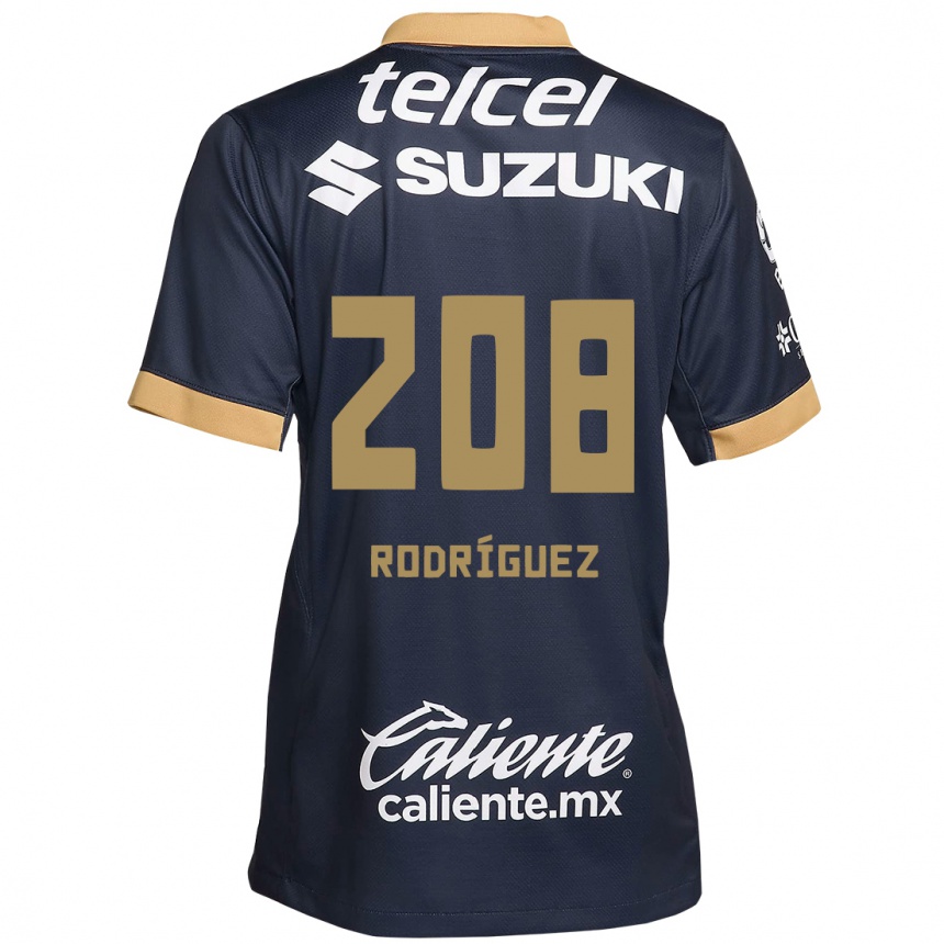 Kids Football Gael Rodríguez #208 Obsidian Gold White Away Jersey 2024/25 T-Shirt Australia