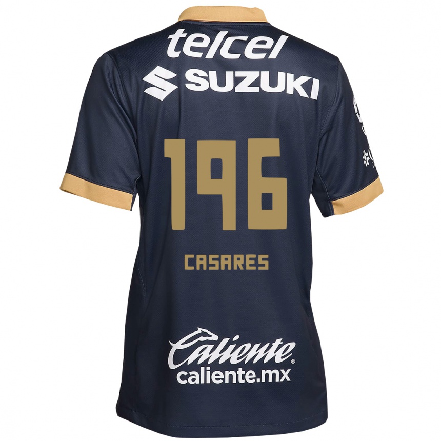 Kids Football Mateo Casares #196 Obsidian Gold White Away Jersey 2024/25 T-Shirt Australia