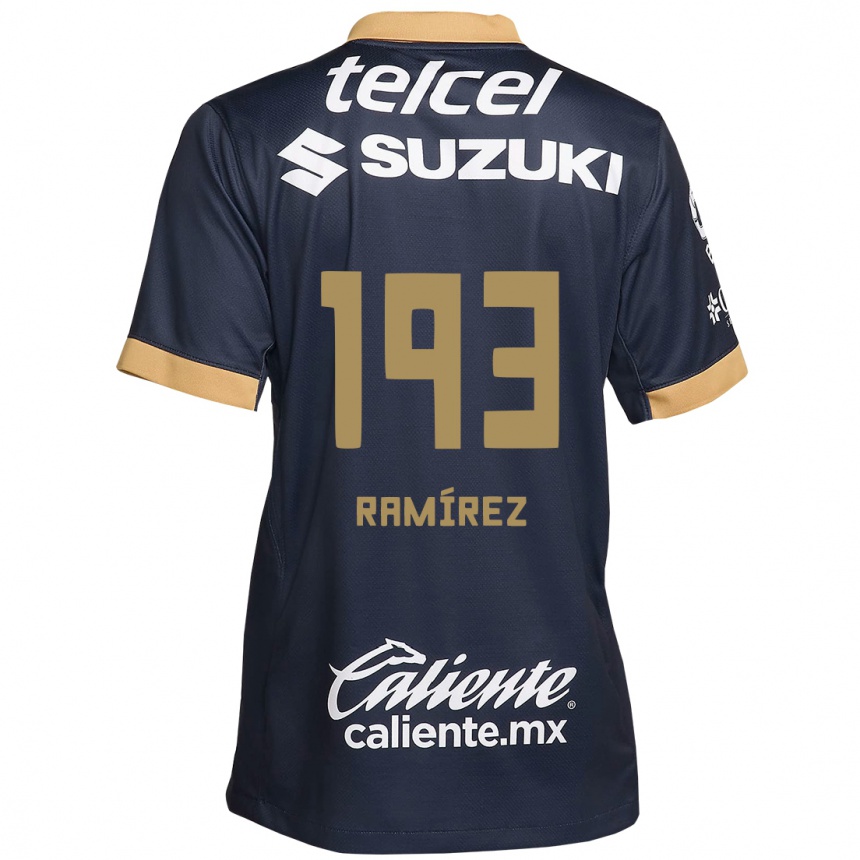 Kids Football Héctor Ramírez #193 Obsidian Gold White Away Jersey 2024/25 T-Shirt Australia