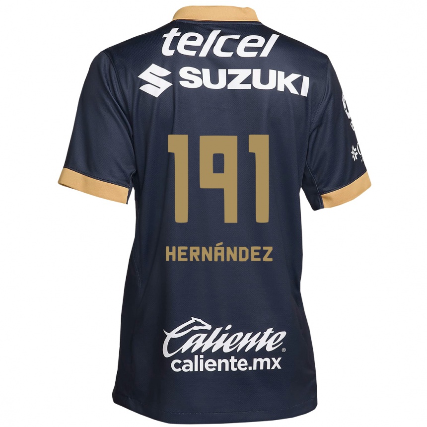 Kids Football Marco Hernández #191 Obsidian Gold White Away Jersey 2024/25 T-Shirt Australia