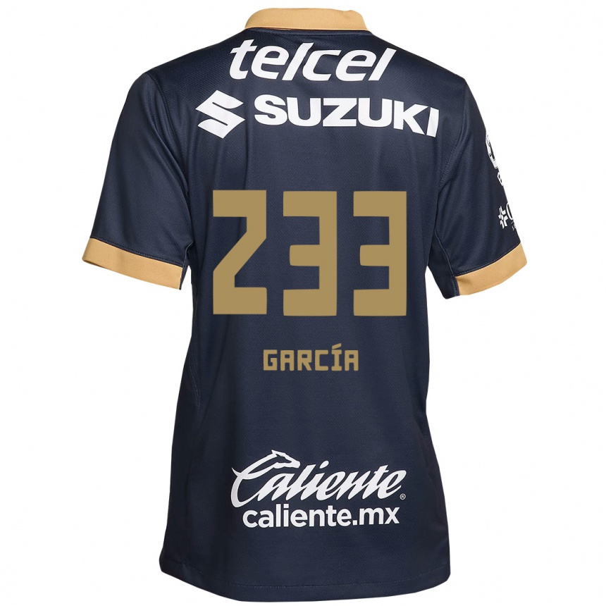 Kids Football Carlos García #233 Obsidian Gold White Away Jersey 2024/25 T-Shirt Australia