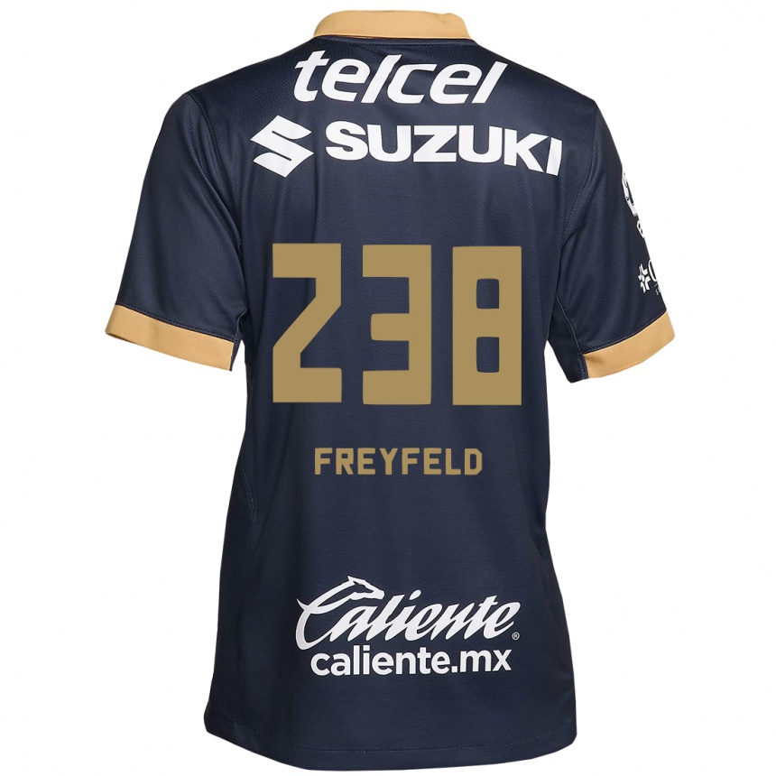 Kids Football Julián Freyfeld #238 Obsidian Gold White Away Jersey 2024/25 T-Shirt Australia