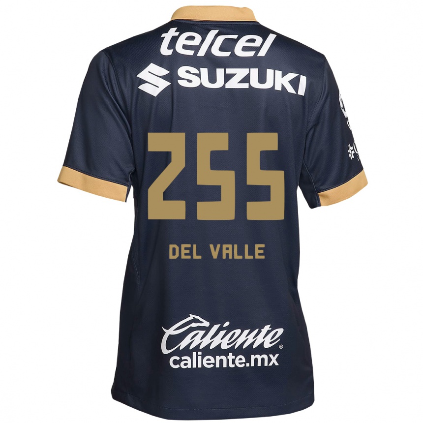 Kids Football Yonathan Del Valle #255 Obsidian Gold White Away Jersey 2024/25 T-Shirt Australia