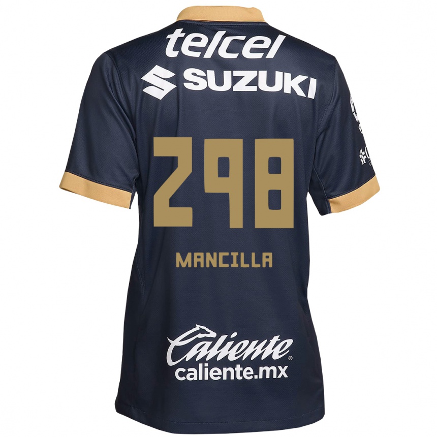 Kids Football José Mancilla #298 Obsidian Gold White Away Jersey 2024/25 T-Shirt Australia