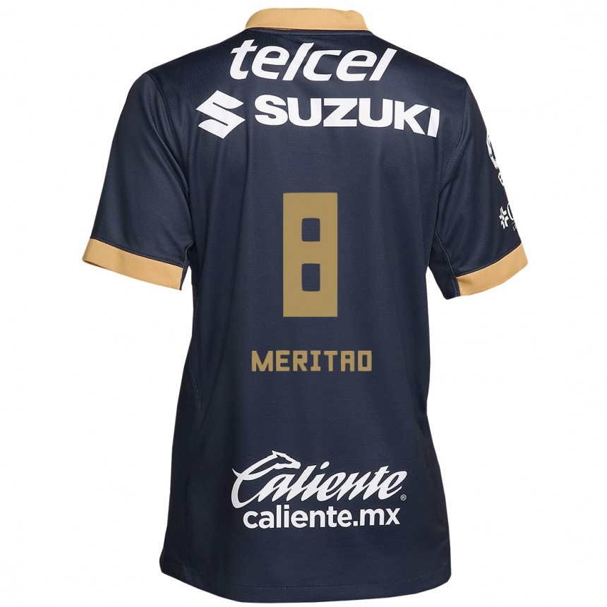 Kids Football Higor Meritao #8 Obsidian Gold White Away Jersey 2024/25 T-Shirt Australia