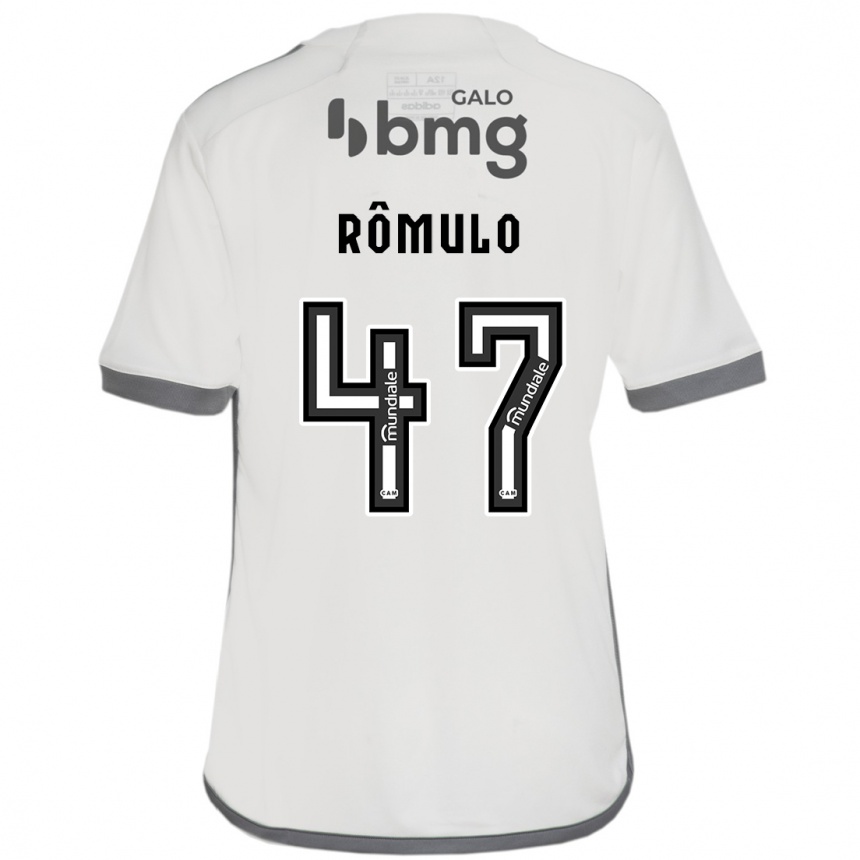 Kids Football Rômulo #47 Off White Away Jersey 2024/25 T-Shirt Australia