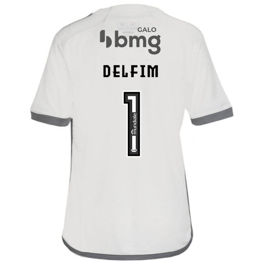 Kids Football Gabriel Delfim #1 Off White Away Jersey 2024/25 T-Shirt Australia