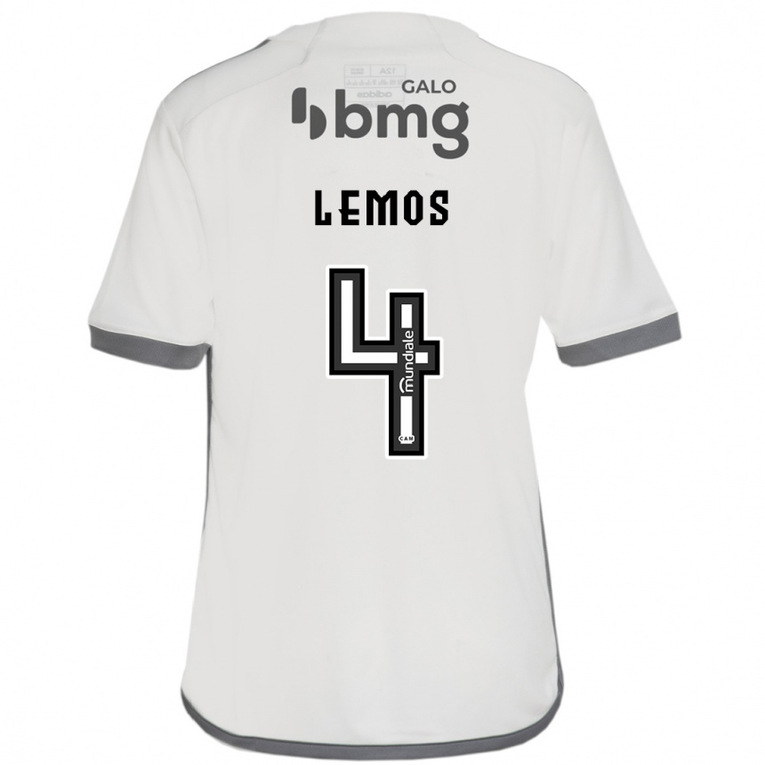 Kids Football Mauricio Lemos #4 Off White Away Jersey 2024/25 T-Shirt Australia