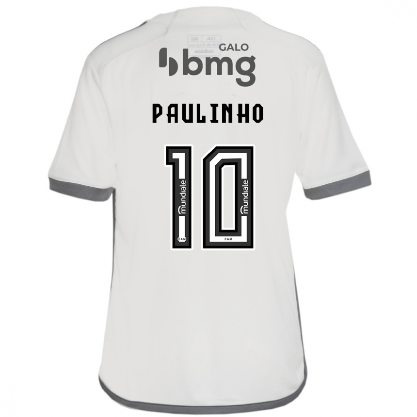 Kids Football Paulinho #10 Off White Away Jersey 2024/25 T-Shirt Australia