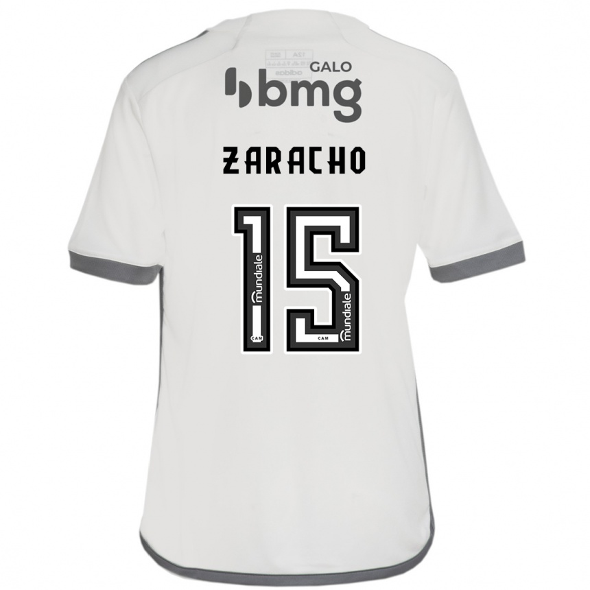 Kids Football Matías Zaracho #15 Off White Away Jersey 2024/25 T-Shirt Australia