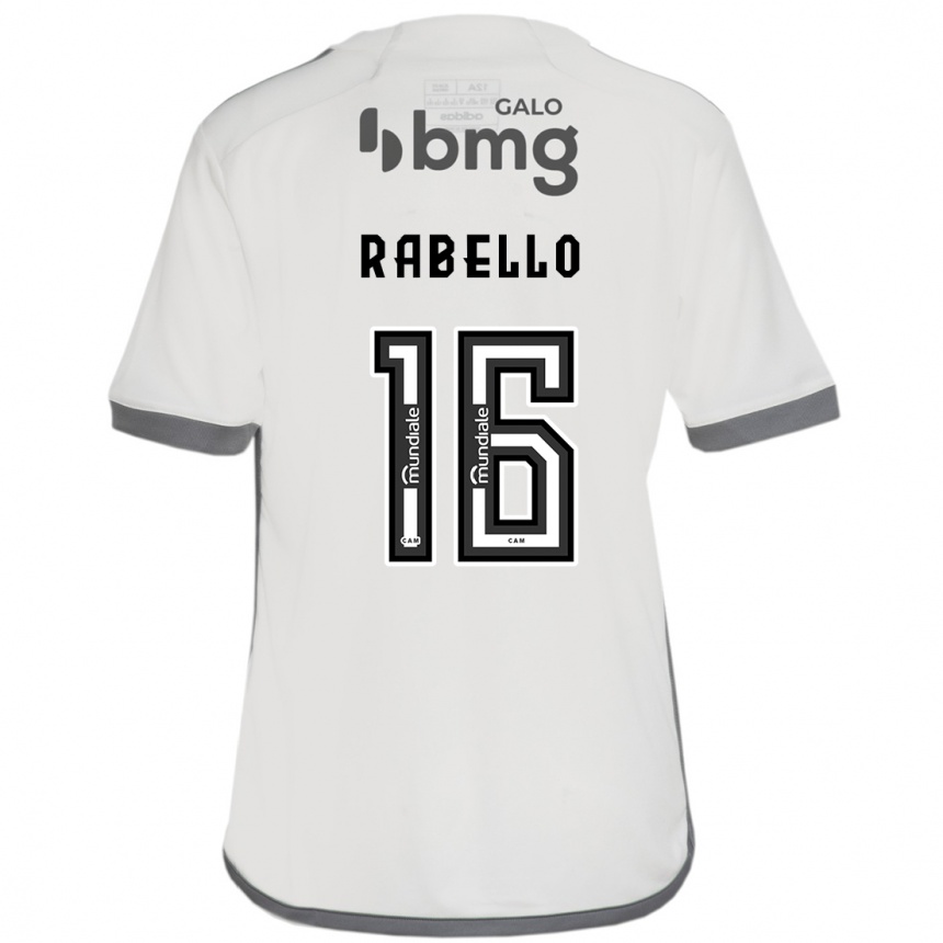 Kids Football Igor Rabello #16 Off White Away Jersey 2024/25 T-Shirt Australia