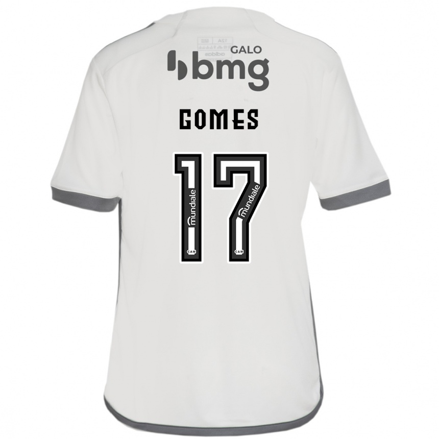 Kids Football Igor Gomes #17 Off White Away Jersey 2024/25 T-Shirt Australia