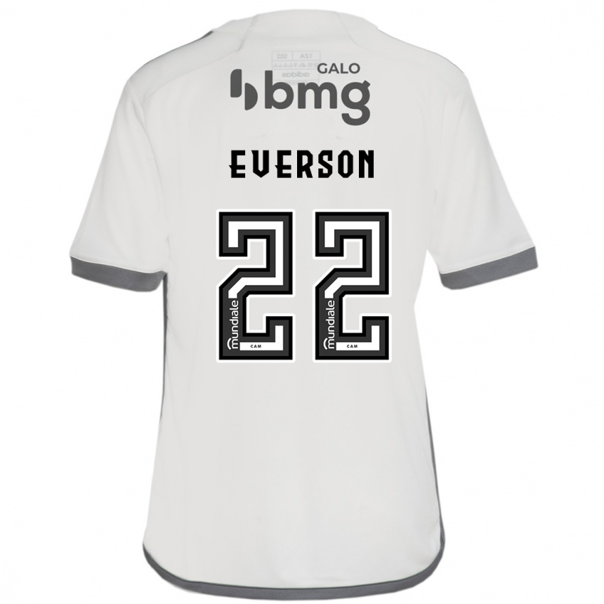 Kids Football Everson #22 Off White Away Jersey 2024/25 T-Shirt Australia